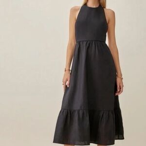 Reformation Linen Halter Dress Enna